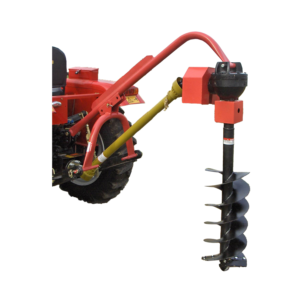 Tractor post hole digger