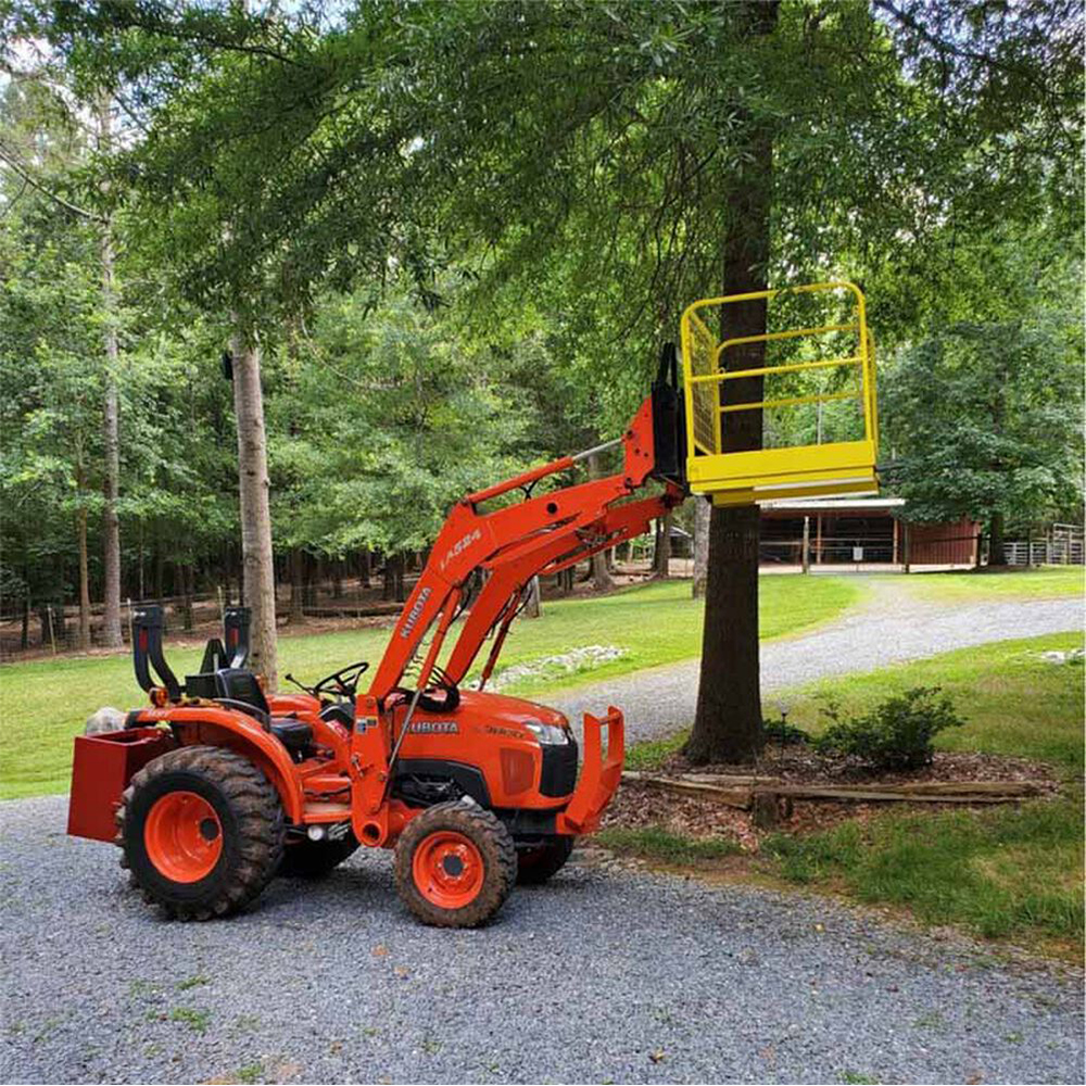 36“Pallet forklift platform safety cage details