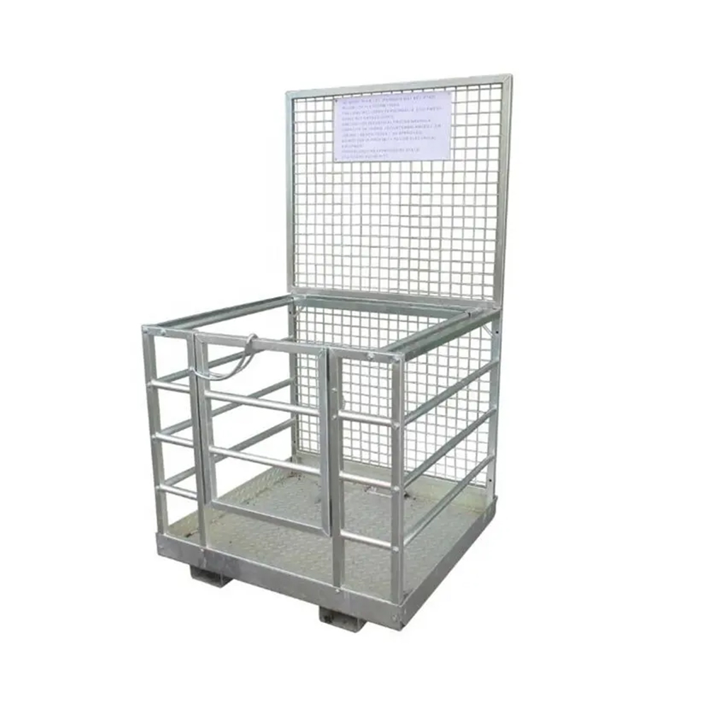 2 Person forklift platform safety cage details