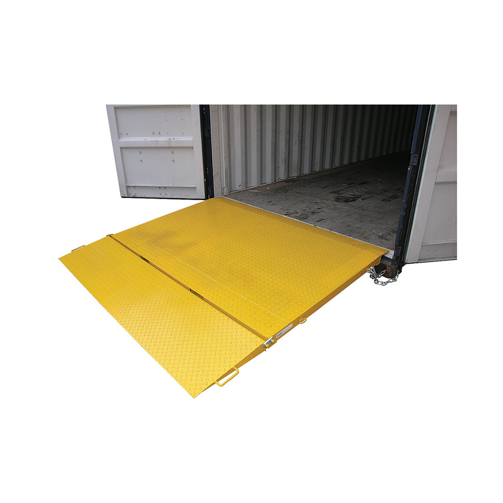 Forklift container ramp